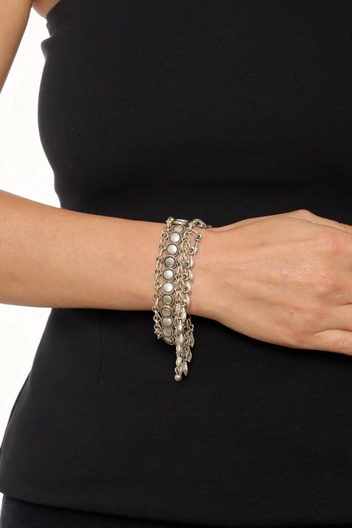 Kiraz Silver Plated Bracelet