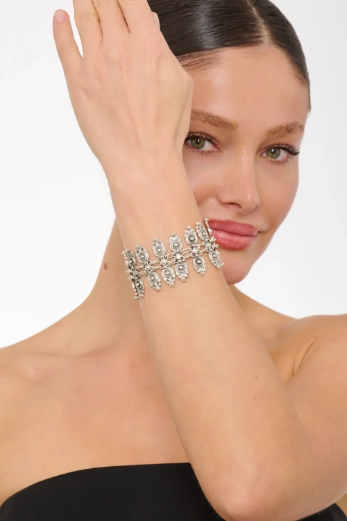 Kiraz Silver Plated Bracelet