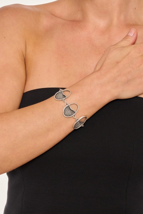 Kiraz Silver Plated Bracelet