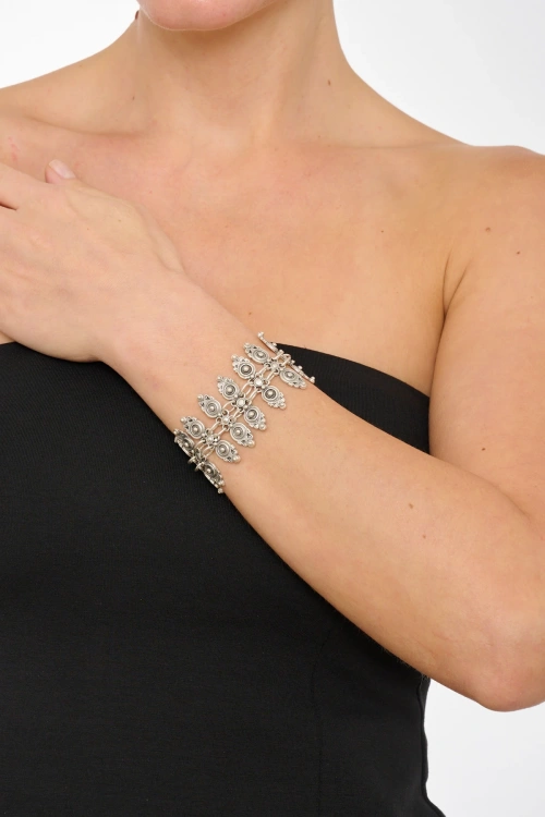 Kiraz Silver Plated Bracelet
