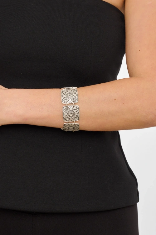 Kiraz Silver Plated Bracelet