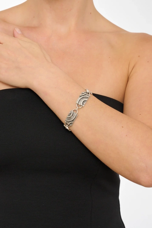 Kiraz Silver Plated Bracelet