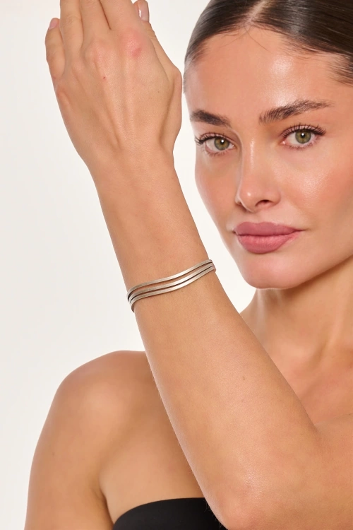 Kiraz Silver Plated Bracelet