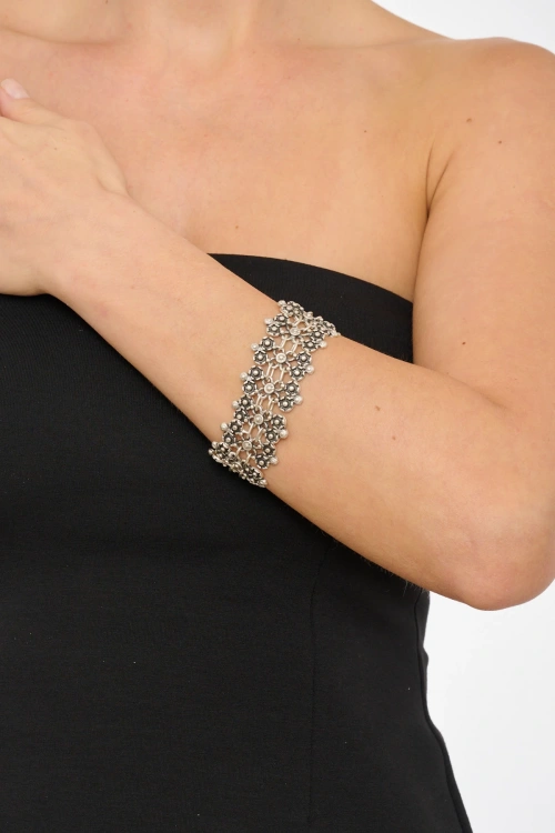 Kiraz Silver Plated Bracelet