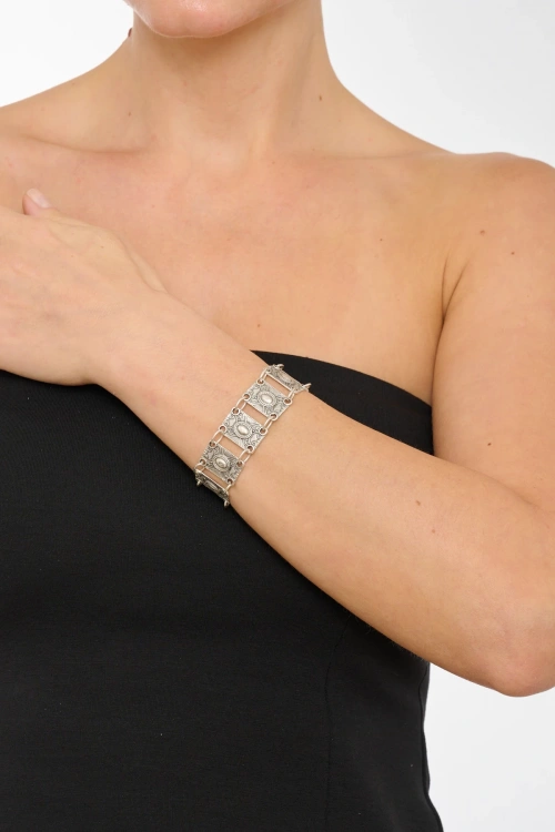 Kiraz Silver Plated Bracelet