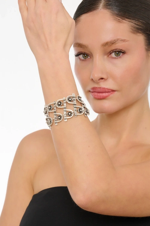 Kiraz Silver Plated Bracelet