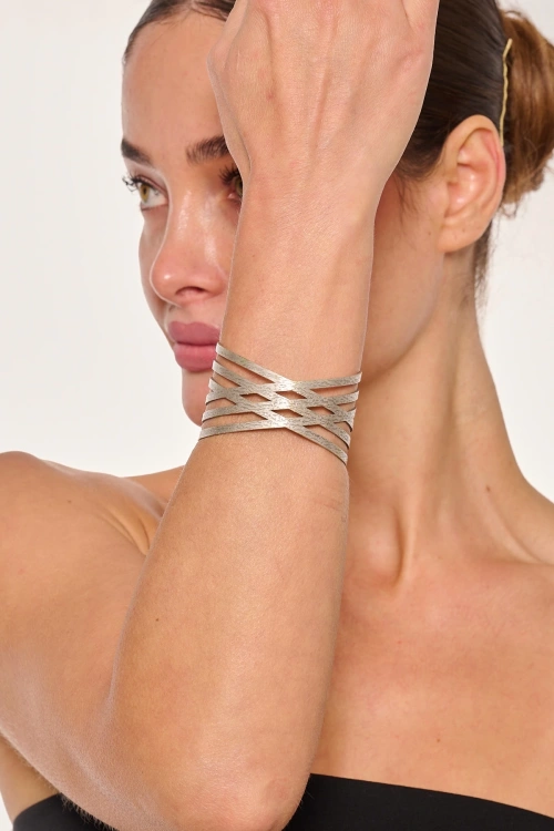 Kiraz Silver Plated Bracelet