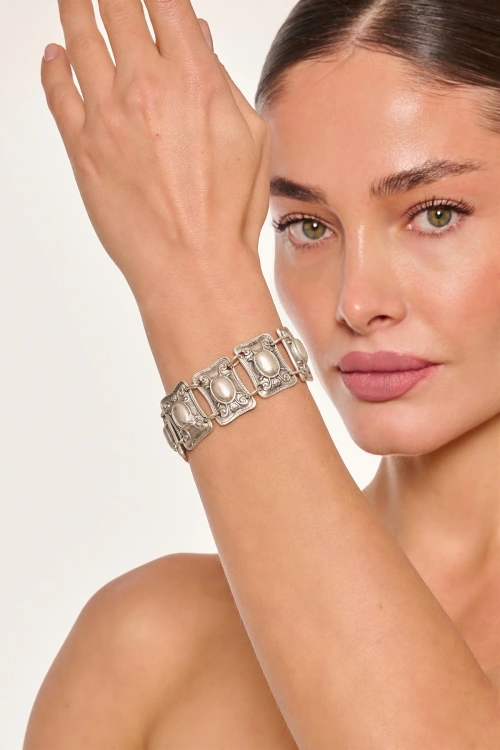 Kiraz Silver Plated Bracelet