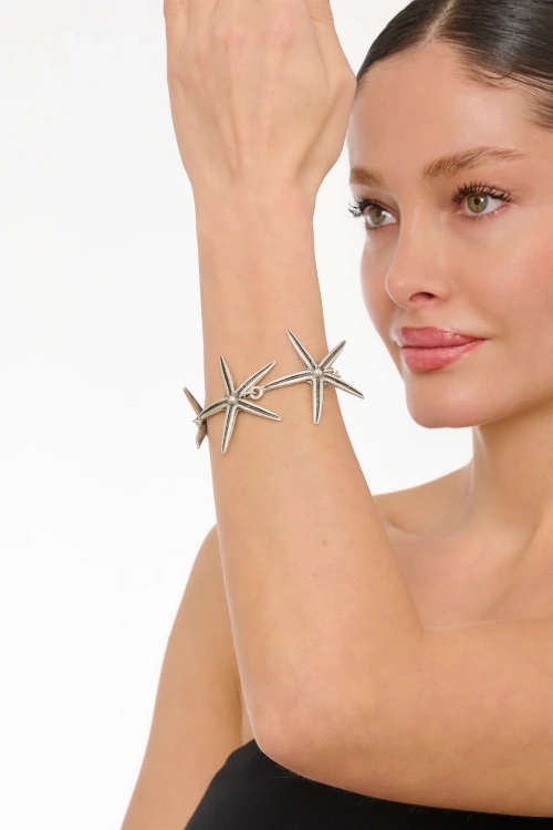 Kiraz Silver Plated Star Bracelet