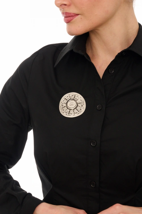 Kiraz Silver Plated Brooch