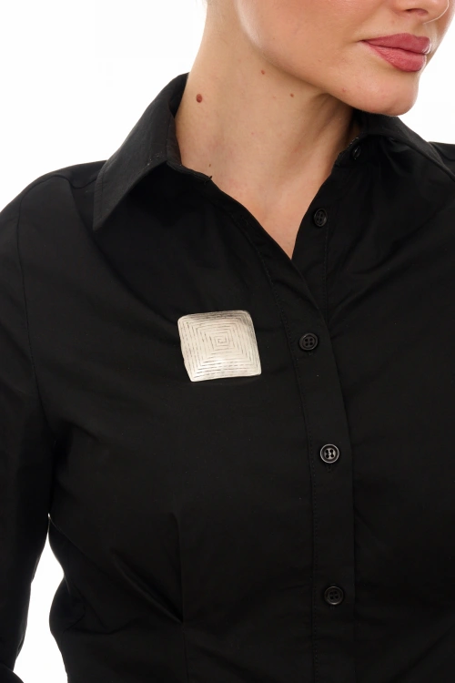 Kiraz Silver Plated Brooch