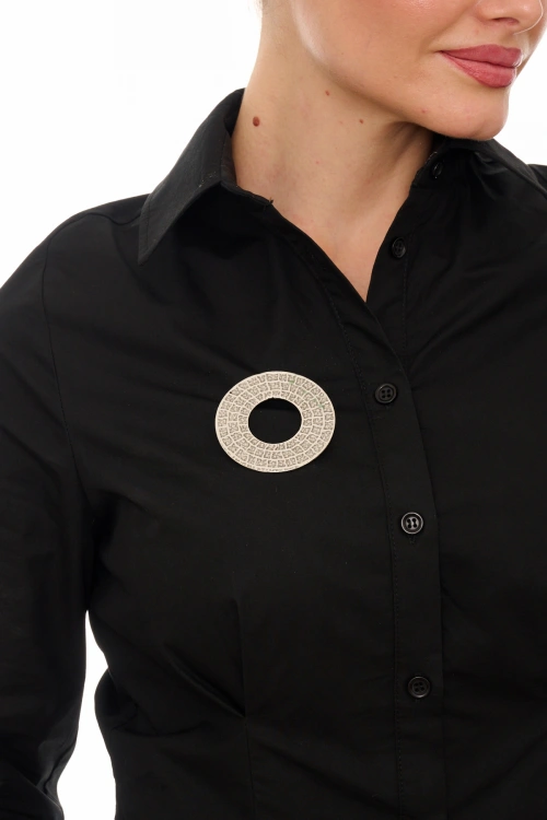 Kiraz Silver Plated Brooch