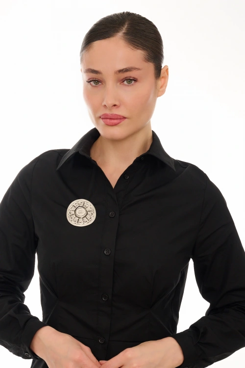 Kiraz Silver Plated Brooch