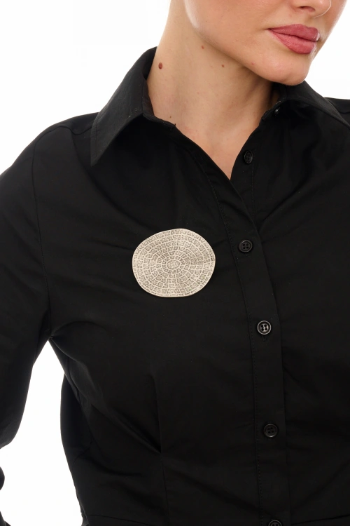 Kiraz Silver Plated Brooch