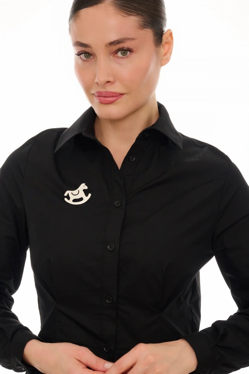 Kiraz Silver Plated Brooch