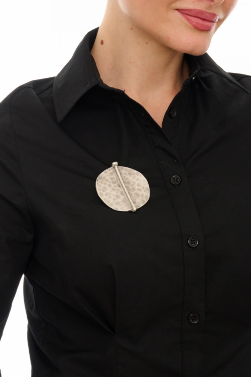 Kiraz Silver Plated Brooch