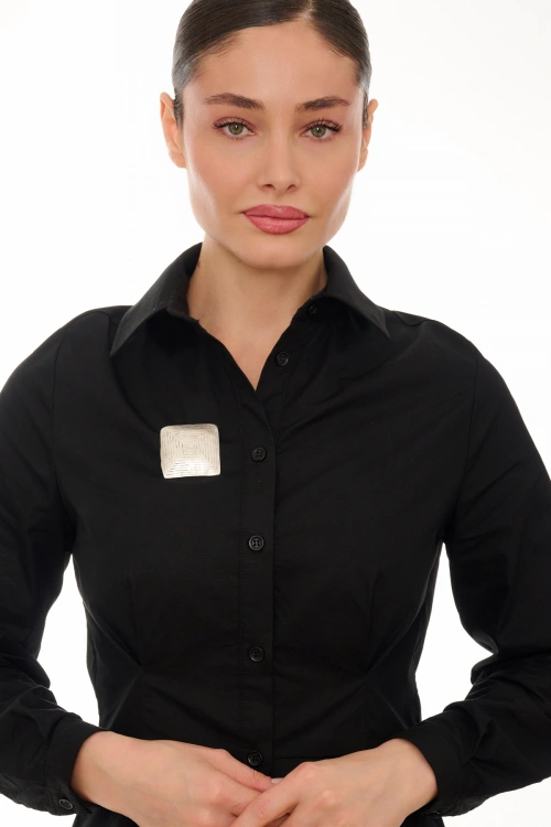 Kiraz Silver Plated Brooch