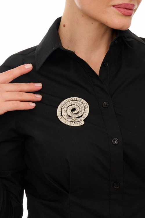 Kiraz Silver Plated Brooch