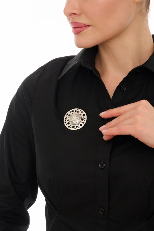 Kiraz Silver Plated Brooch