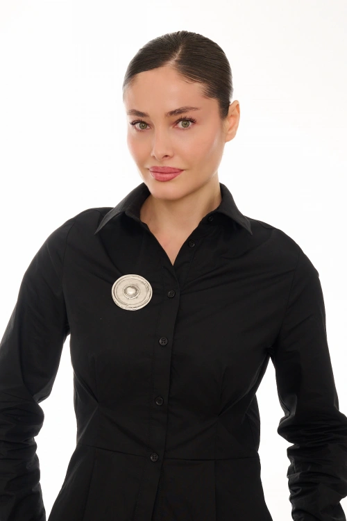 Kiraz Silver Plated Brooch