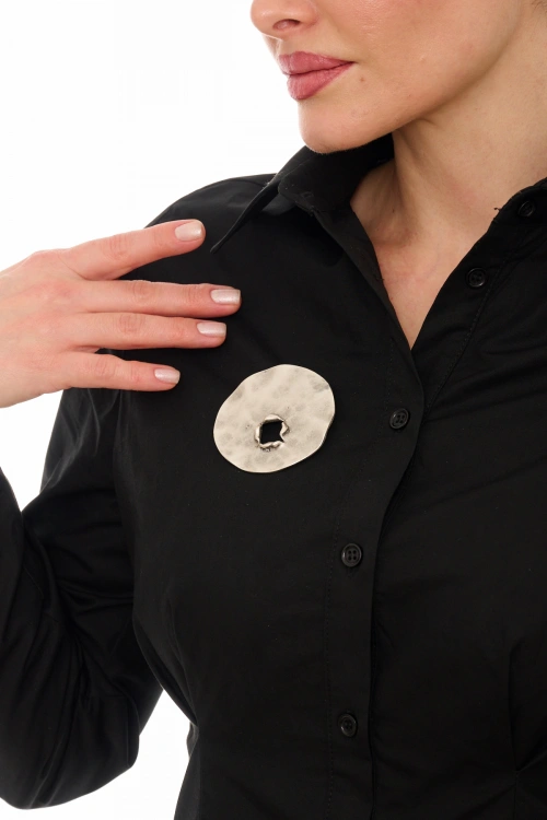 Kiraz Silver Plated Brooch