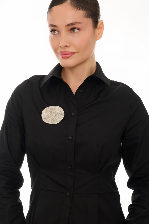 Kiraz Silver Plated Brooch