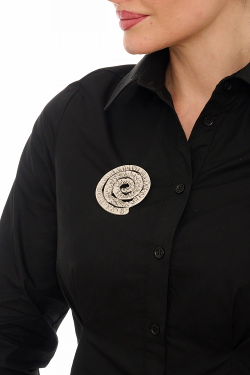 Kiraz Silver Plated Brooch