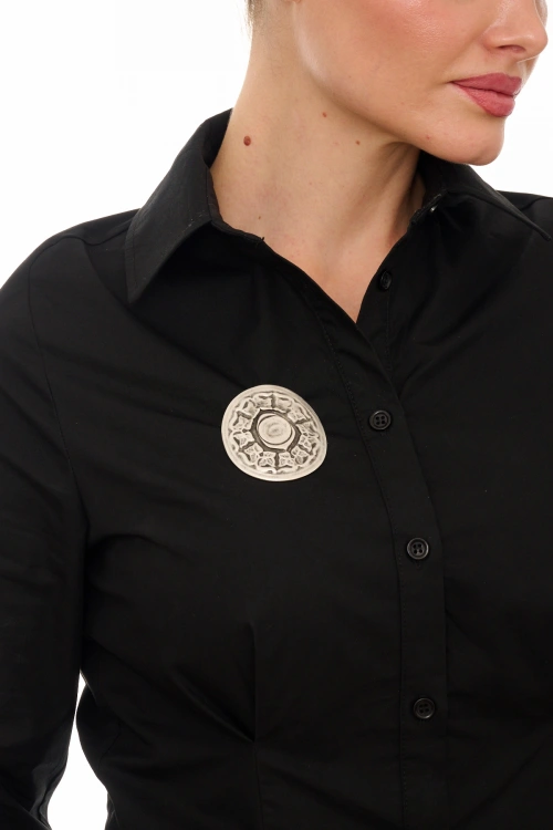 Kiraz Silver Plated Brooch