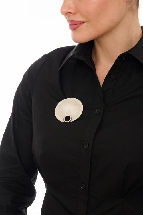 Kiraz Silver Plated Brooch