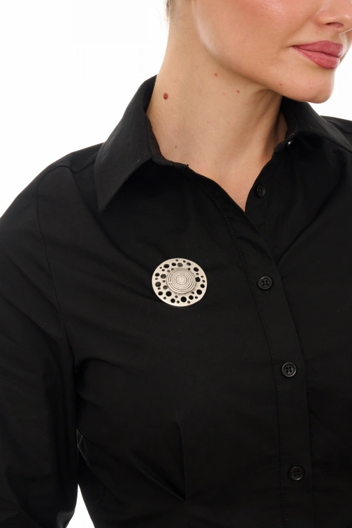 Kiraz Silver Plated Brooch