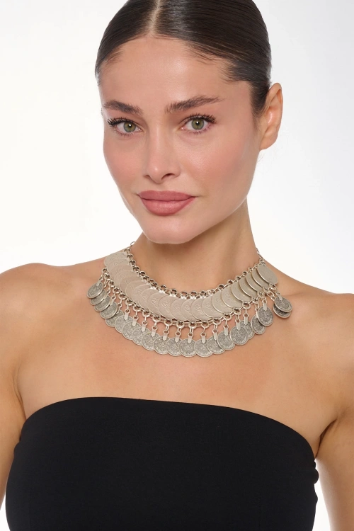 Kiraz Silver Plated Choker