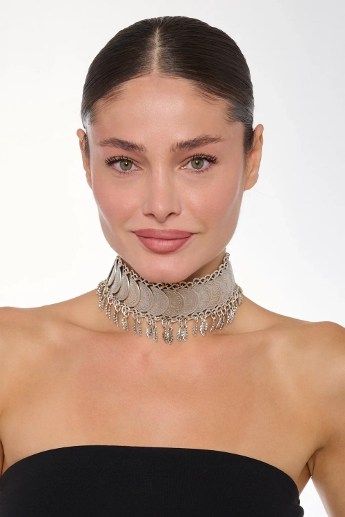 Kiraz Silver Plated Choker