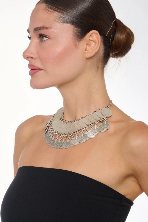 Kiraz Silver Plated Choker
