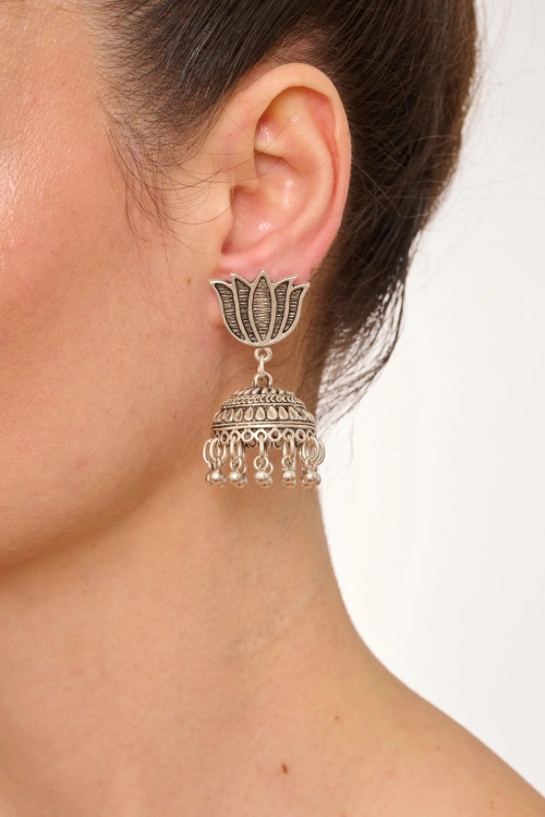 Kiraz Silver Plated Dangling Earring