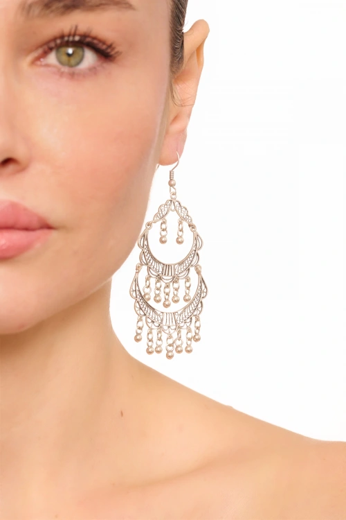 Kiraz Silver Plated Dangling Earring