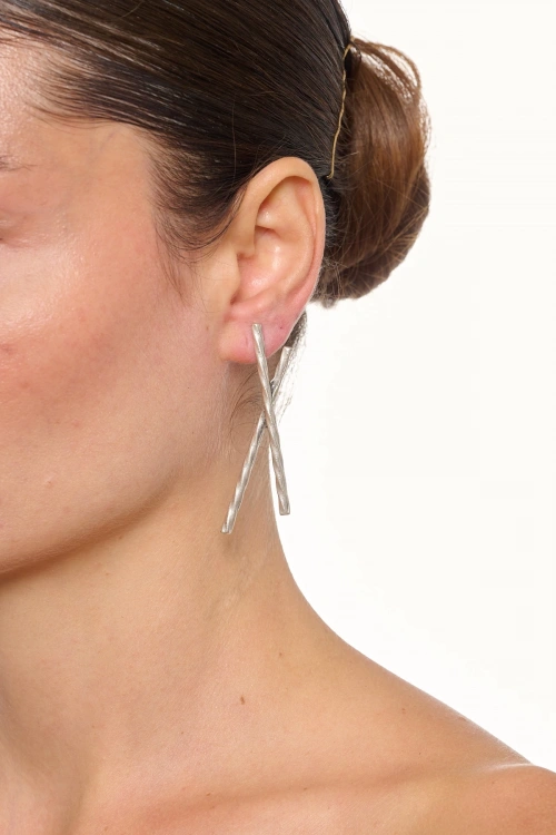 Kiraz Silver Plated Earring