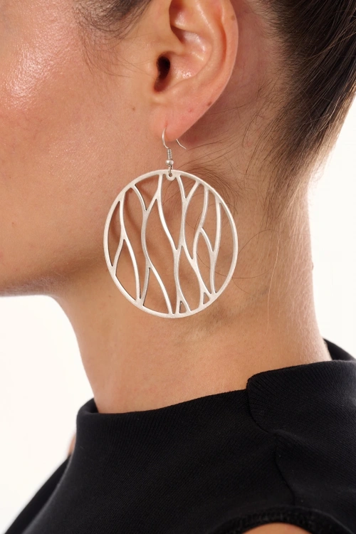 Kiraz Silver Plated Earring