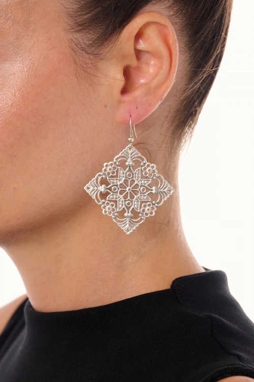 Kiraz Silver Plated Earring