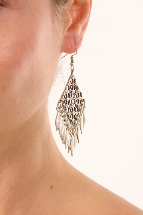 Kiraz Silver Plated Earring