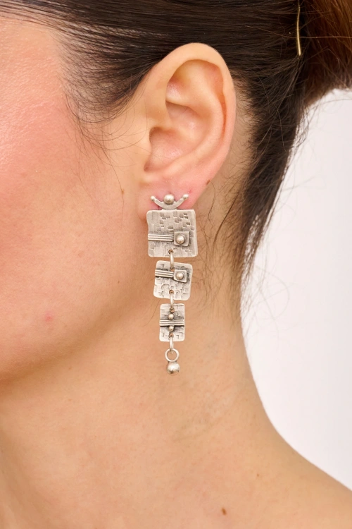 Kiraz Silver Plated Earring