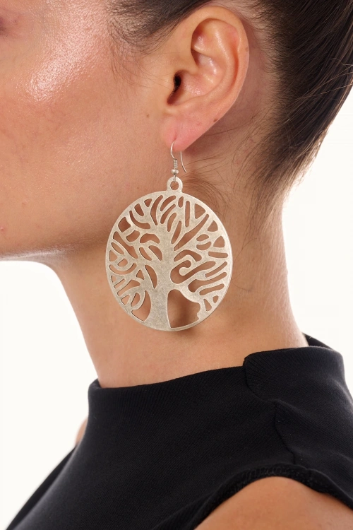 Kiraz Silver Plated Earring
