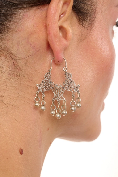 Kiraz Silver Plated Earring