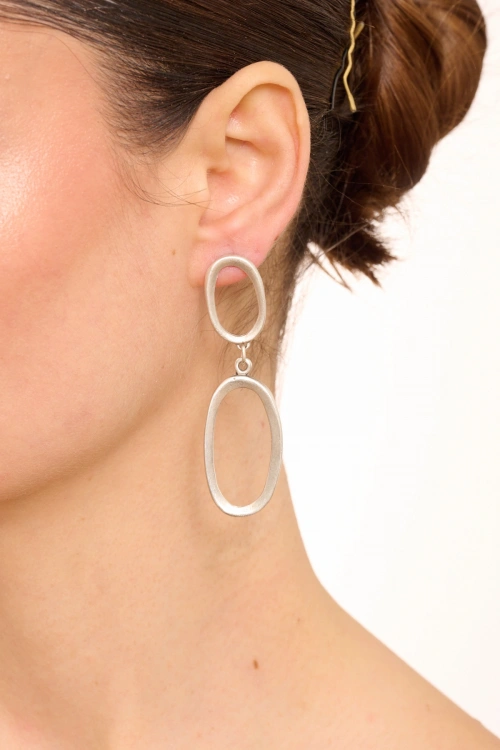 Kiraz Silver Plated Earring