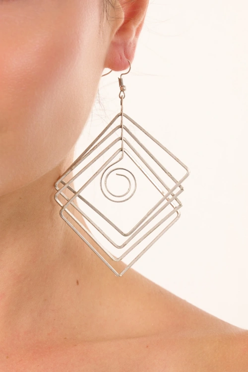 Kiraz Silver Plated Earring