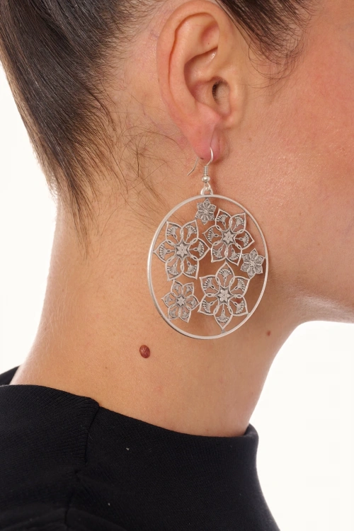 Kiraz Silver Plated Earring