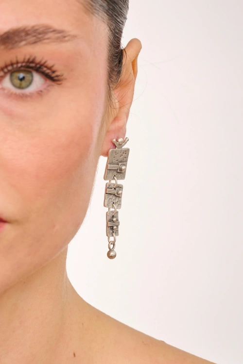 Kiraz Silver Plated Earring