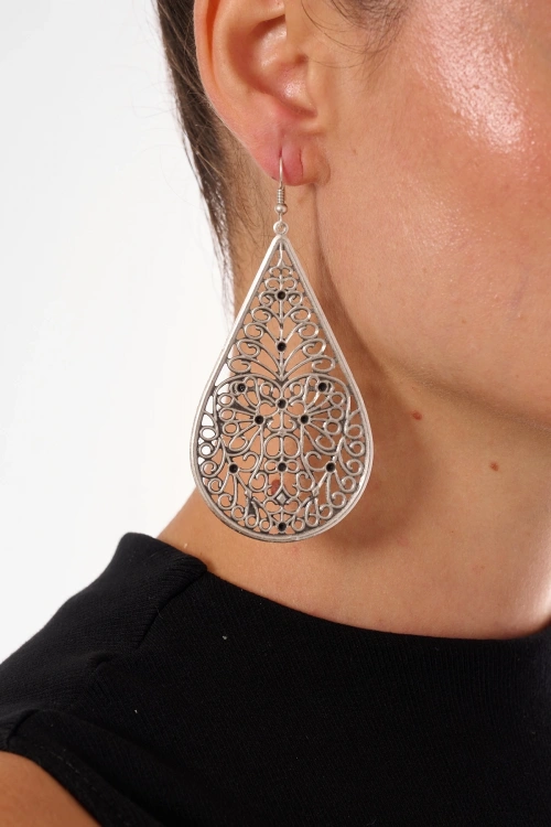 Kiraz Silver Plated Earring