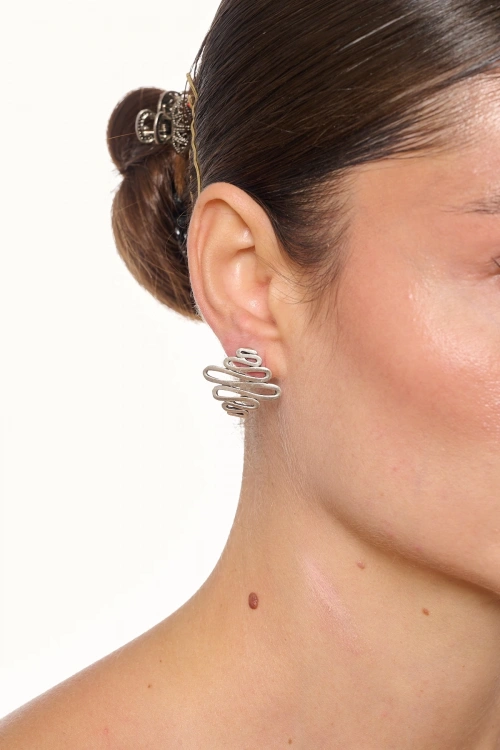 Kiraz Silver Plated Earring