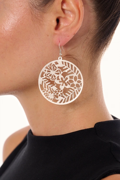 Kiraz Silver Plated Earring