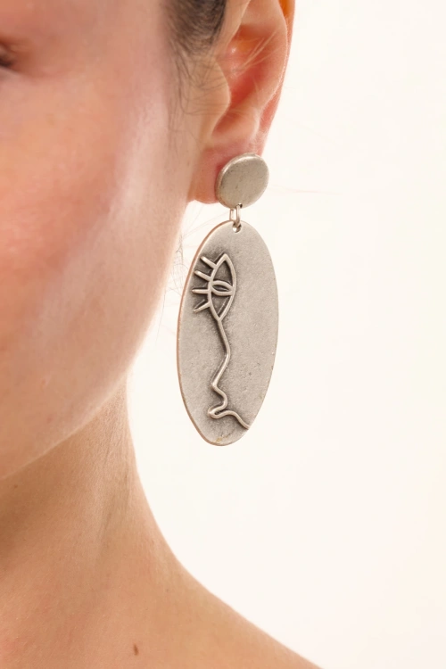 Kiraz Silver Plated Earring